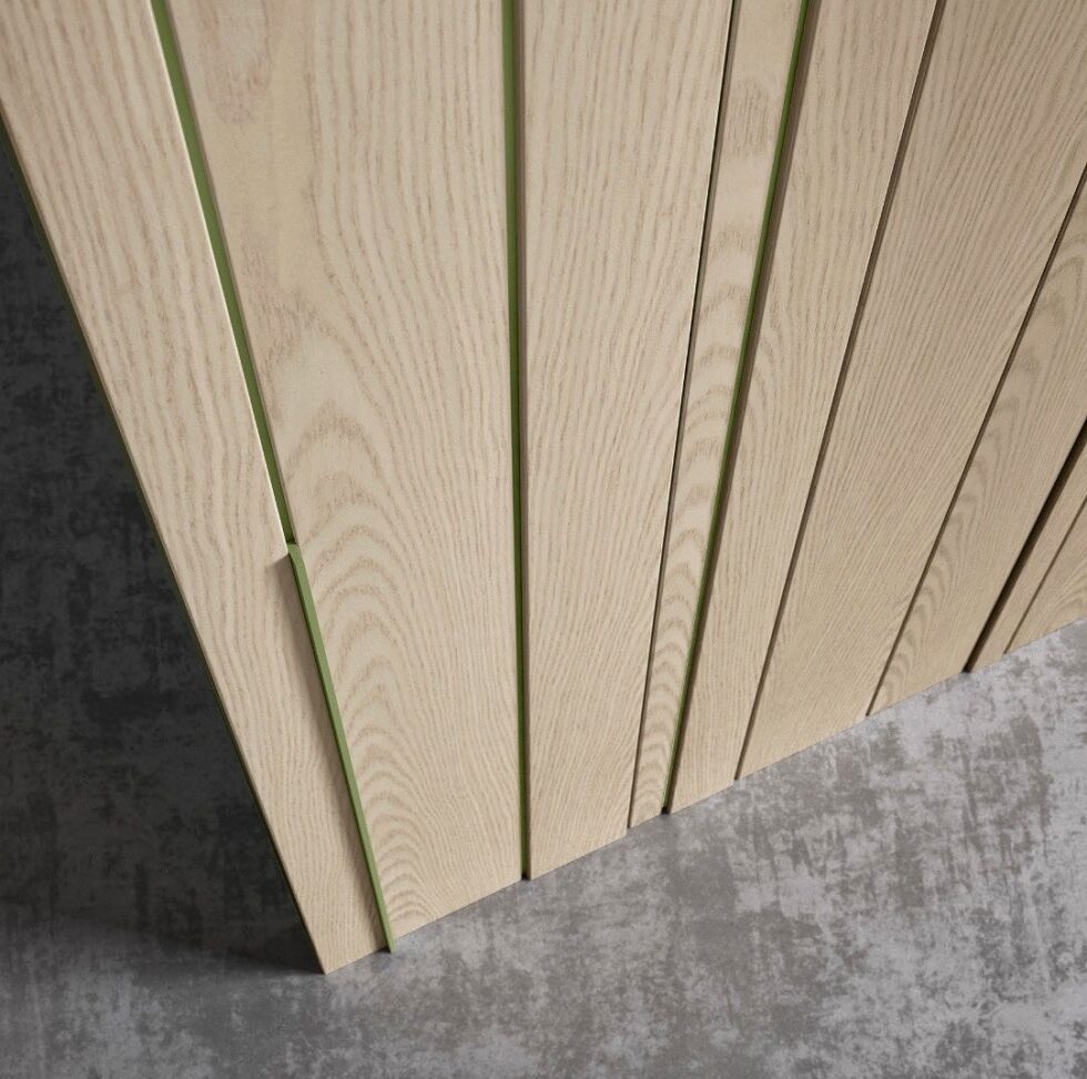 porte en bois brut noble design