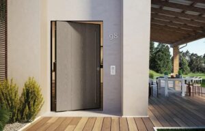 porte entree grise haut de gamme